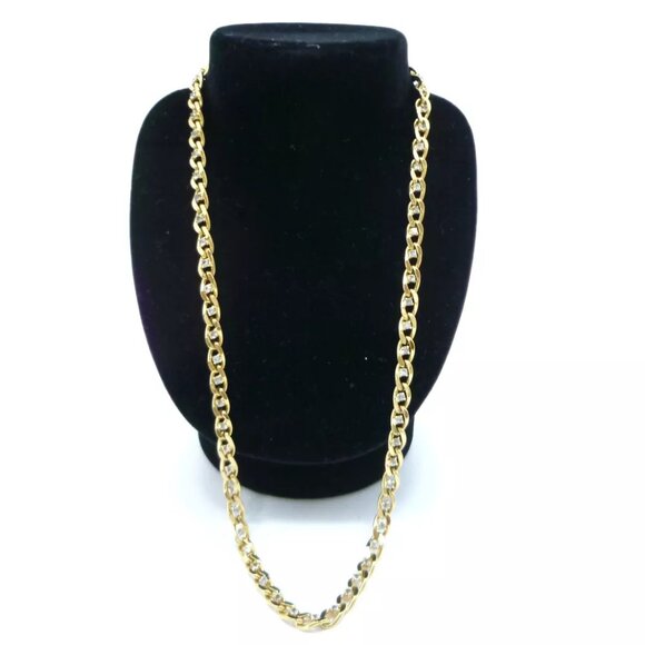 Authentic GIVENCHY GIVENCHY Rhinestone Necklace Gold Brass - Picture 1 of 12